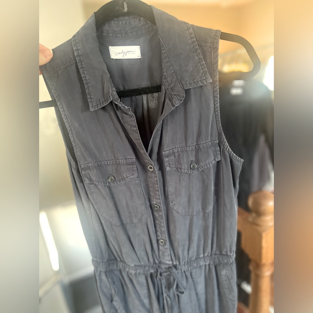 CJLA Sleeveless Blue Jumpsuit
